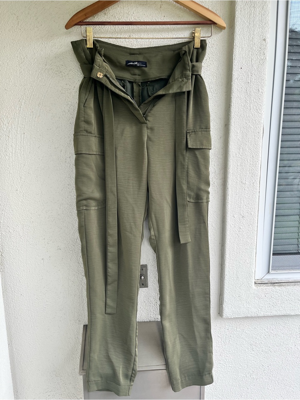 On Twelfth High-Waist Dress Cargo Pants - Olive Green